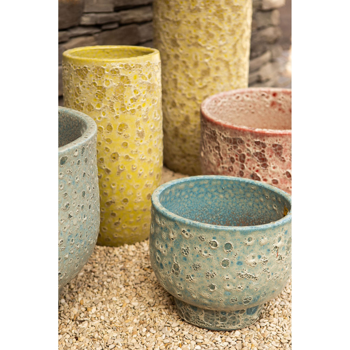 Pot – Ceramic Material, Glazed Surface, Blue Surface – Sanish | PTMD