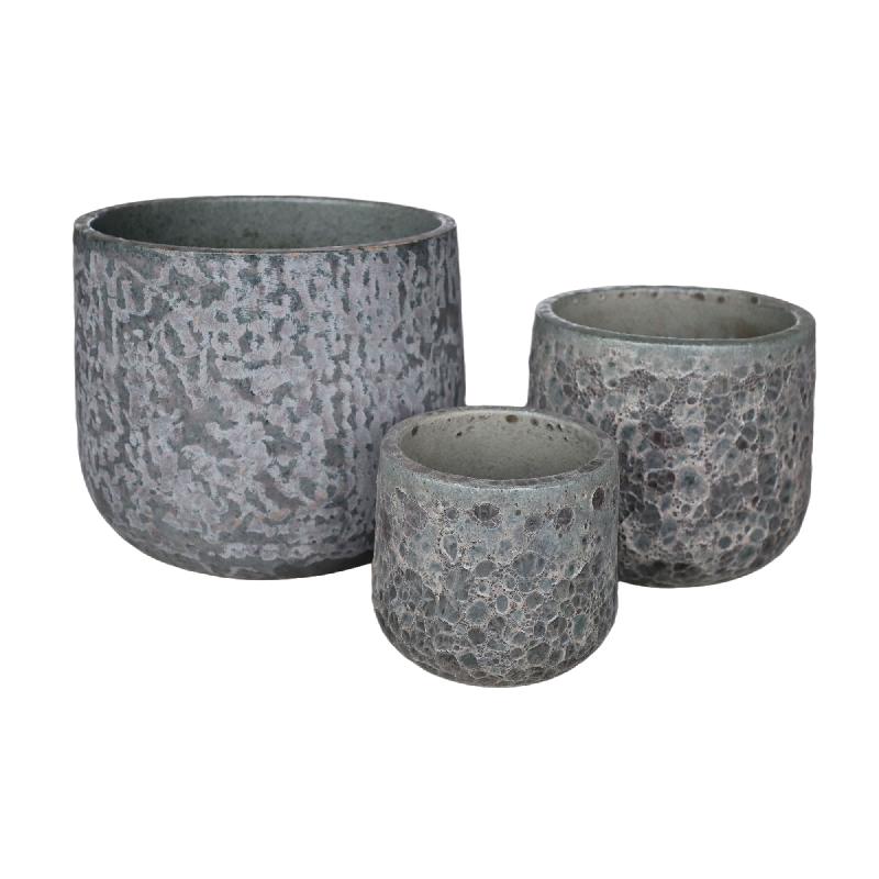 Pot – Ceramic Material, Round Shape, Glazed Surface – Dairsai | PTMD