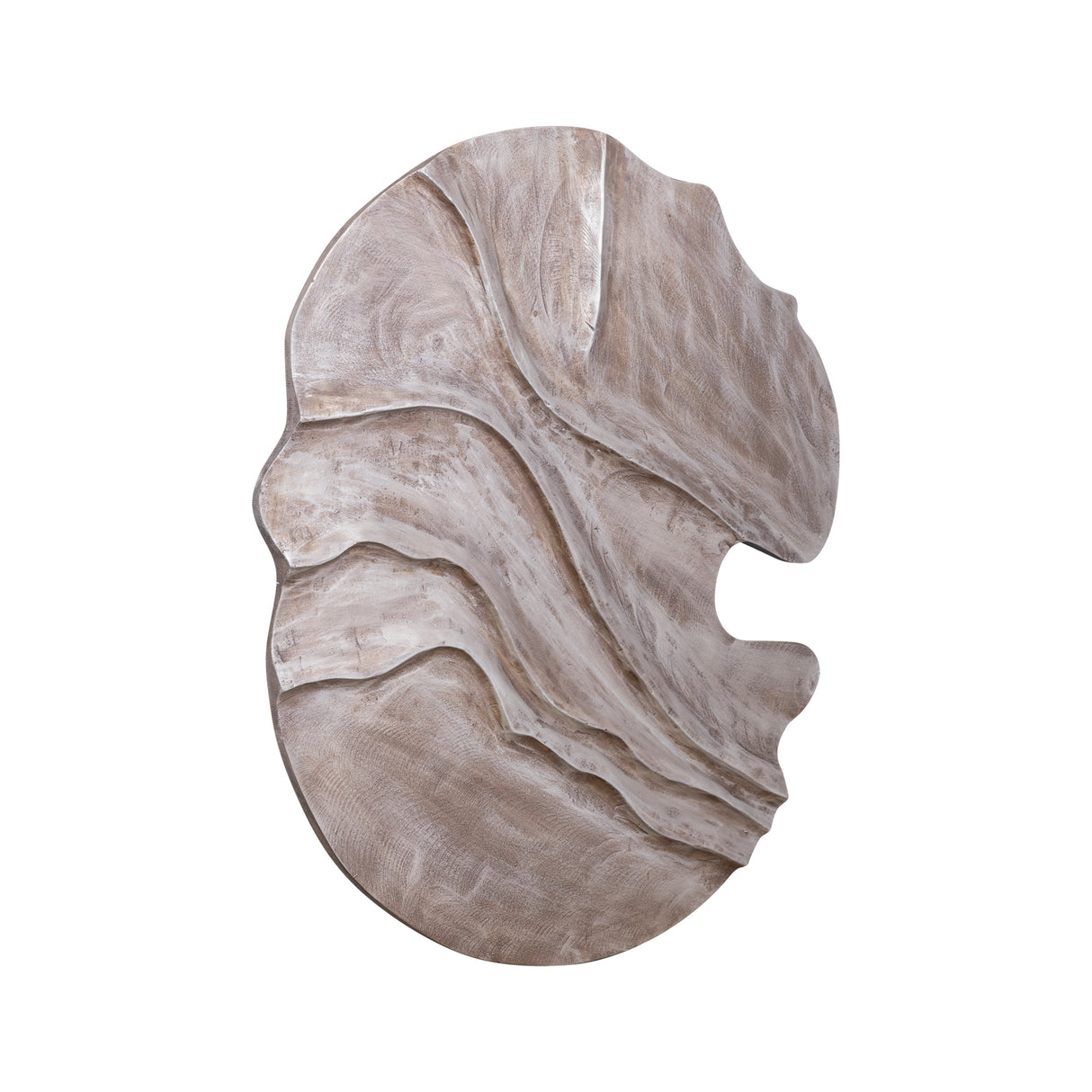 MDF Wall Panel in Brown with Wave Structure, Handcrafted Finish, S – Samraj | PTMD