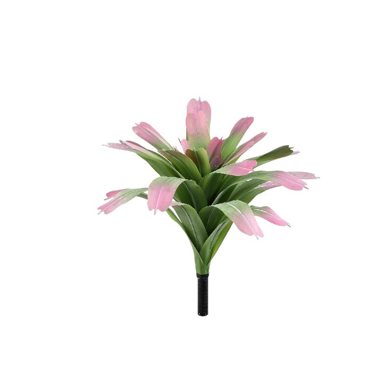Kunstpflanze - Ananas Comosus Rosa Blattspitzen, Polyester, Handgefertigt | PTMD