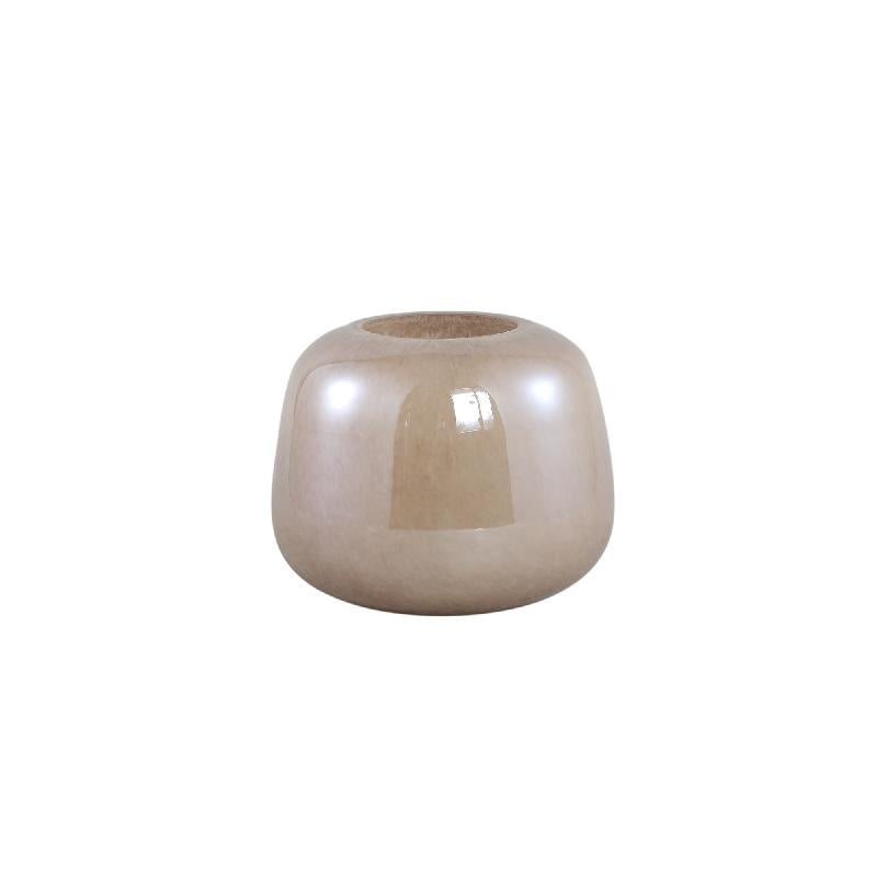 Vase - Liver-Colored Glass, Round Shape, Small - Mexx | PTMD