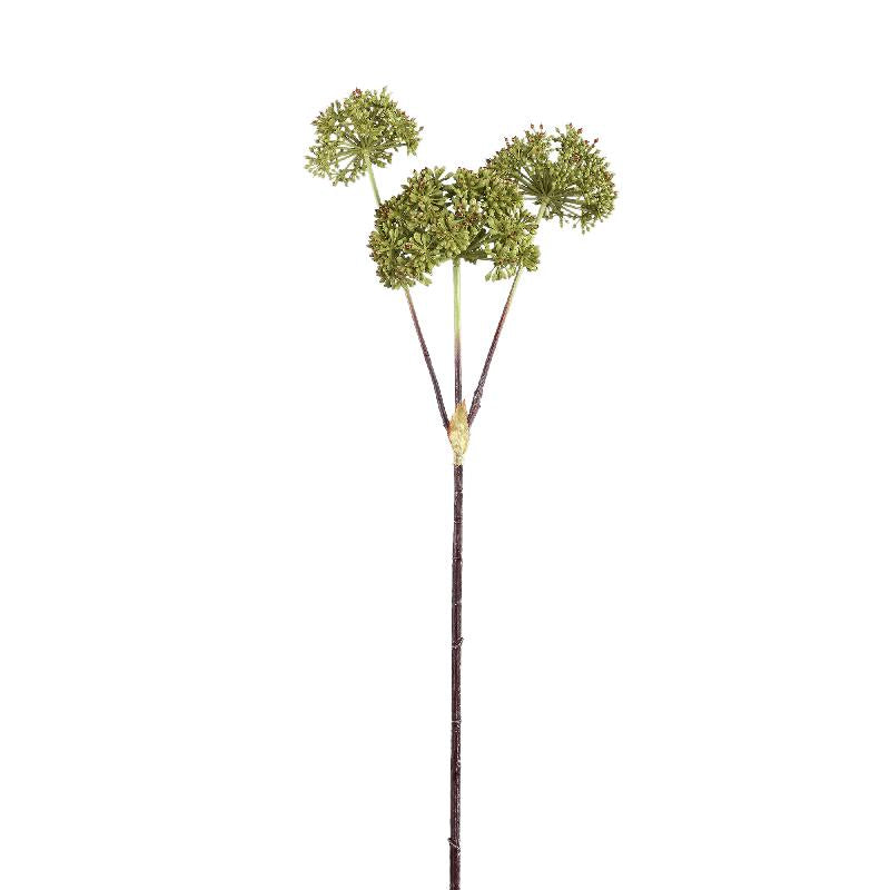 Garden flower – Dark green Angelica branch made of iron and PE plastic | PTMD