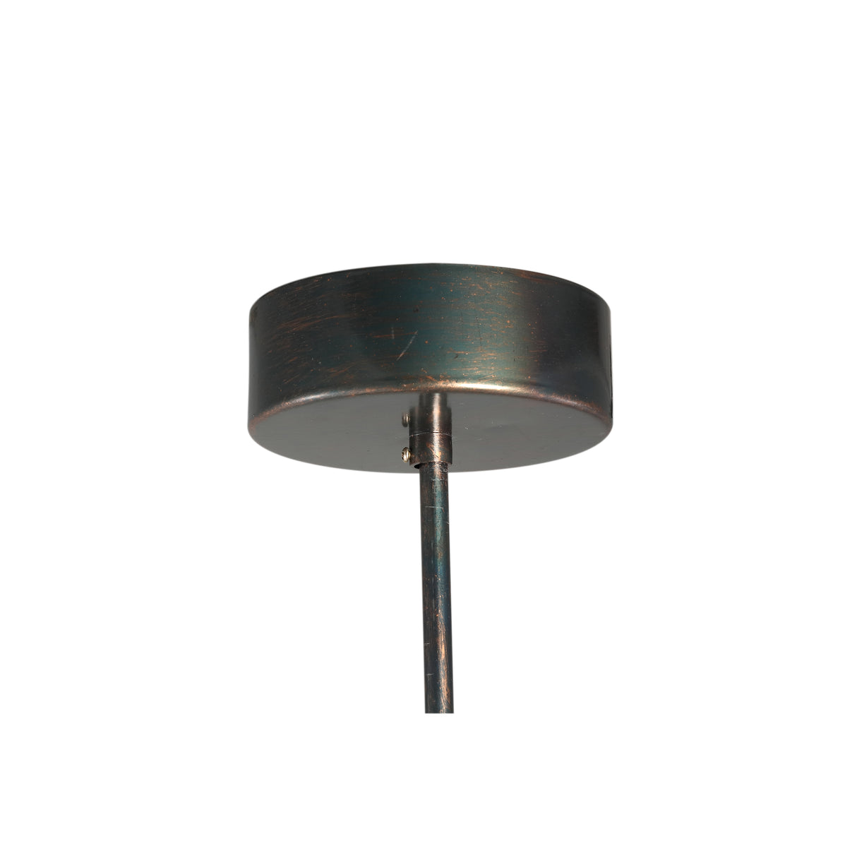 Iron hanging lamp with black finish and circular shape, S – Jaye | PTMD