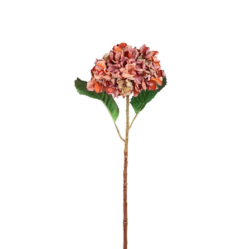 Hortensienblume - Rostfarbene Hortensienstängel, Polyestergewebe, L | PTMD