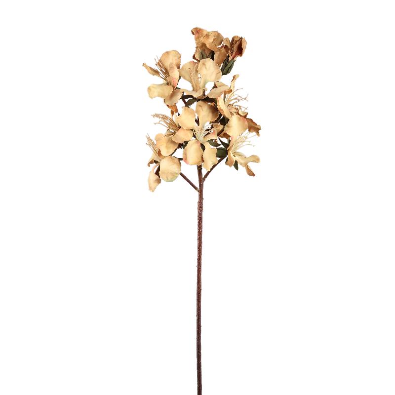 Lily flower - Light brown Peruvian lily stem, fabric, M | PTMD