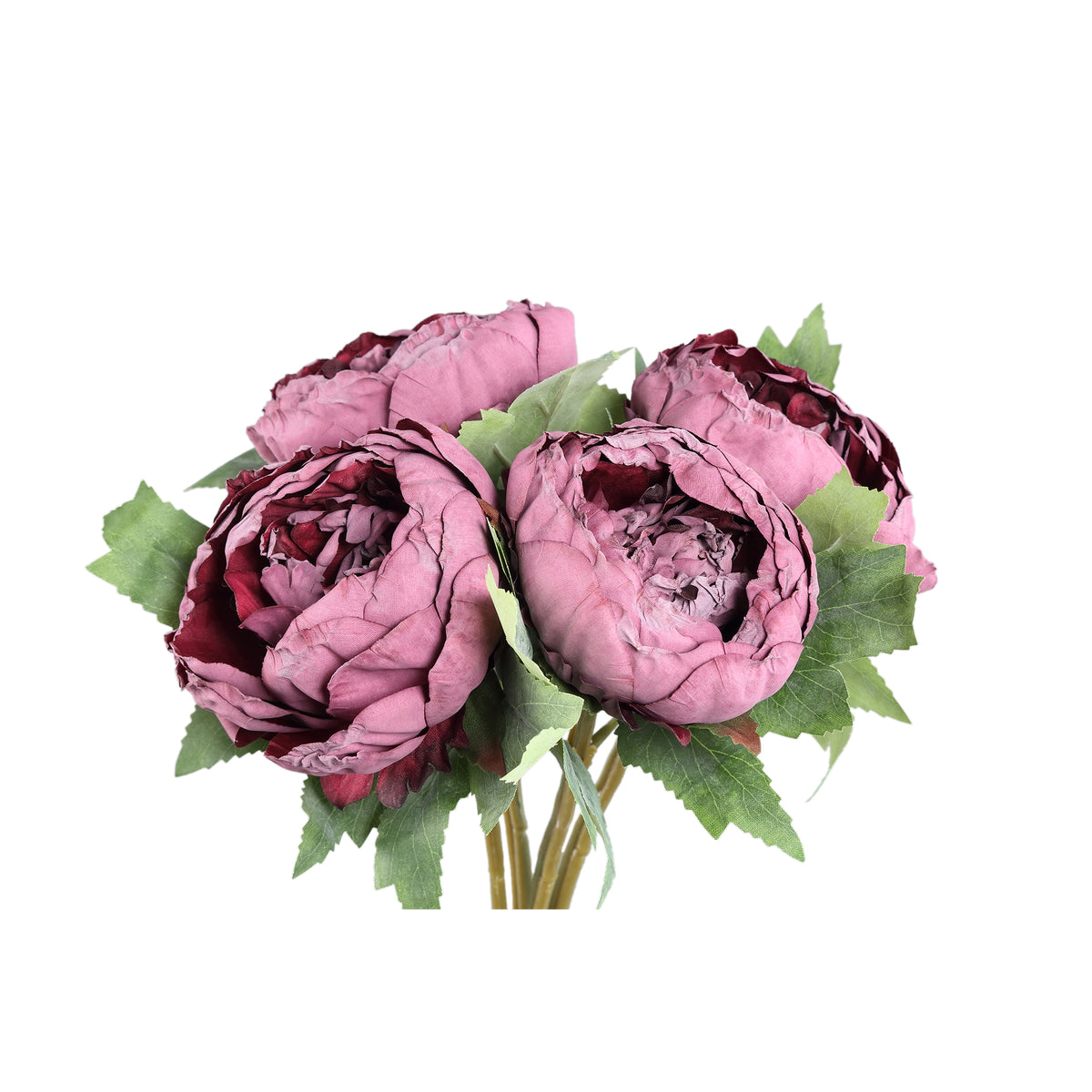 Pfingstrosenblume – Lilafarbener Pfingstrosenbusch, Stoffmaterial, Elegantes Design | PTMD
