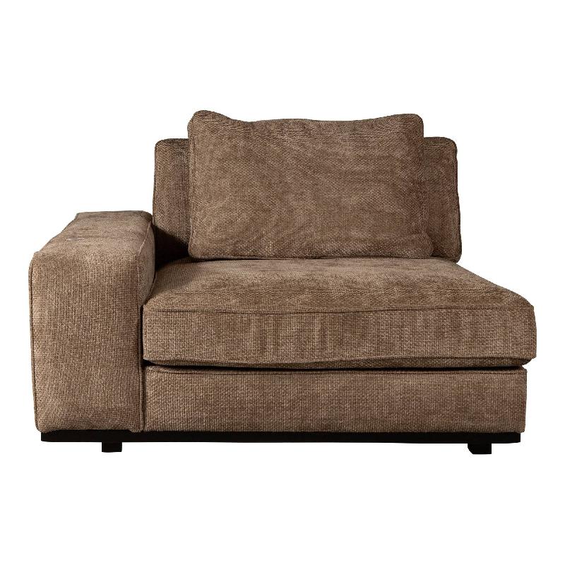 Sofa – Gepolsterte Sitzfläche, Stoffbezug Auswahl, Linke Armlehne – New Block | PTMD