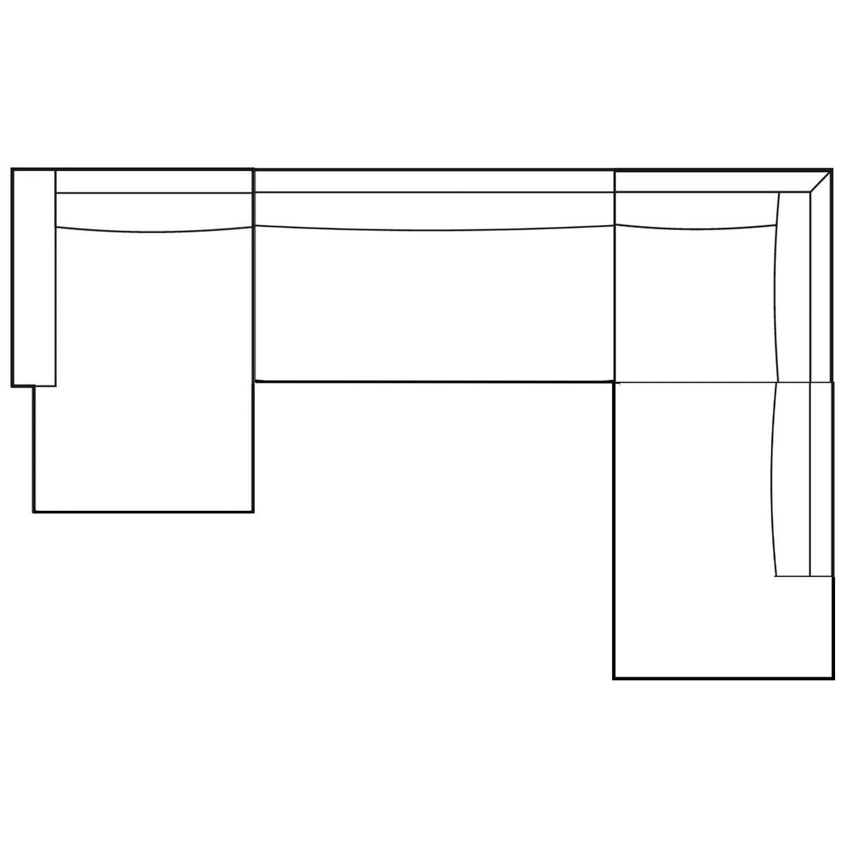 Ecksofa – Eckelement Design, Stoffbezug, Rechtsausführung – Palermo | PTMD