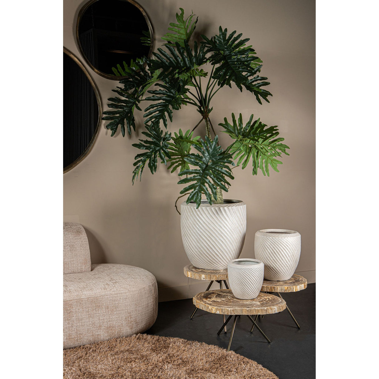 Sofa – Fabric Upholstery, Straight Design, Comfort Padding – Catania | PTMD