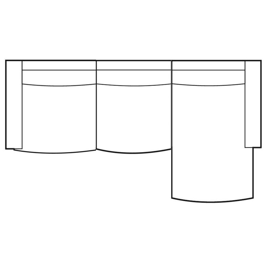 Sofa – Zweisitzer Modul, Chaiselongue Rechts, Modulelement – Palermo | PTMD