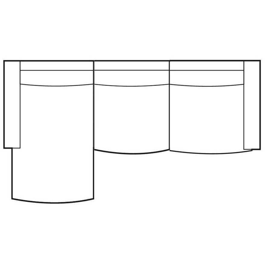 Sofa – Zweisitzer Modul, Chaiselongue Links, Modulelement – Palermo | PTMD