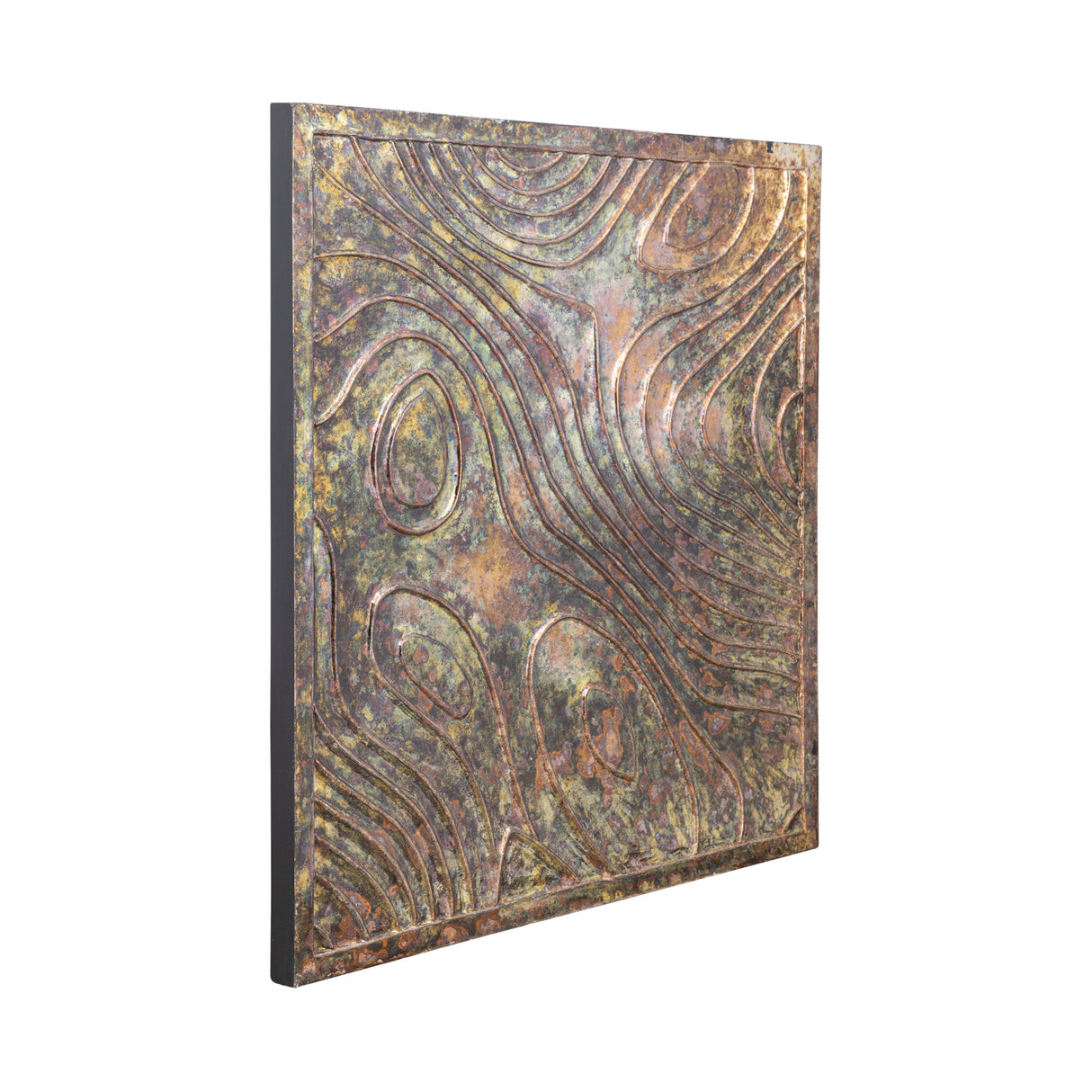 Wandpaneel – Quadratisches Design, MDF Holz, Bronze Farbton, L – Connolly | PTMD