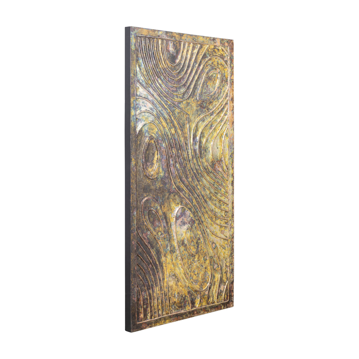 Wandpaneel – Rechteckiges Design, MDF Holz, Bronze Farbton, S – Connolly | PTMD