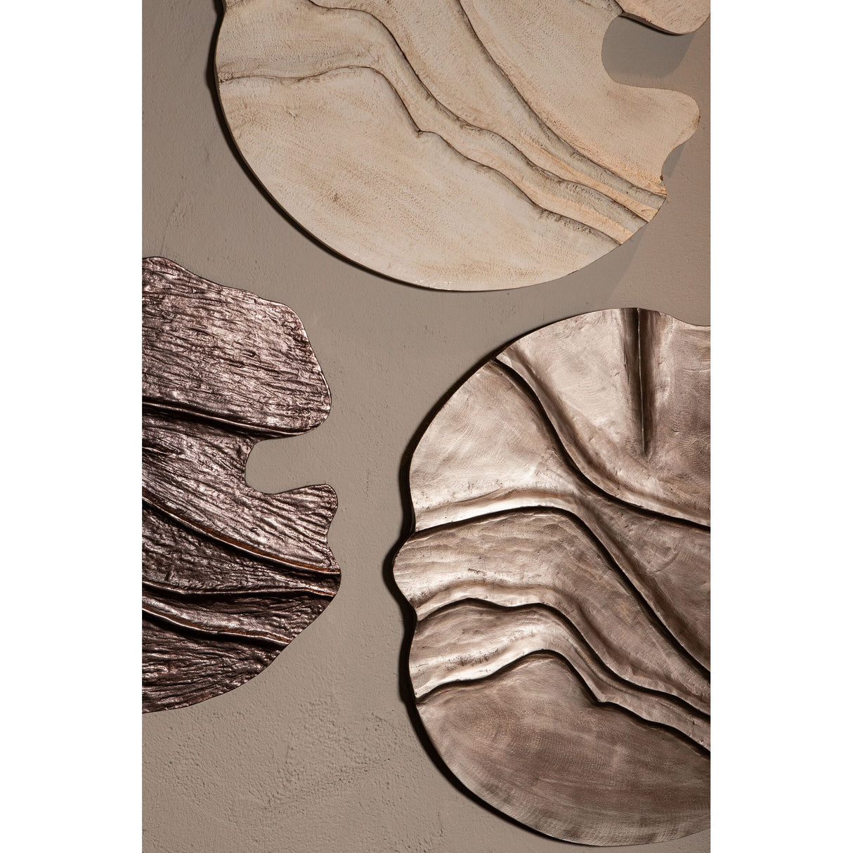 MDF Wall Panel in Brown with Wave Structure, Handcrafted Finish, S – Samraj | PTMD