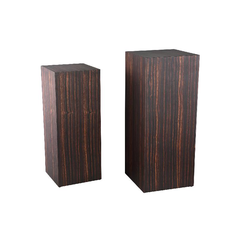 Säule – Holzfurnier, Rechteckige Form, Stabiles Design, Braun – Tiess | PTMD