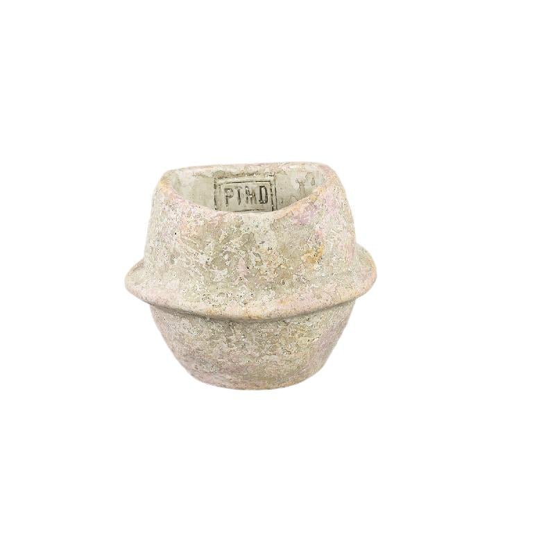 Flower Pot – Beige Color, Mid-Line Design, Cement Material, XS – Haania | PTMD