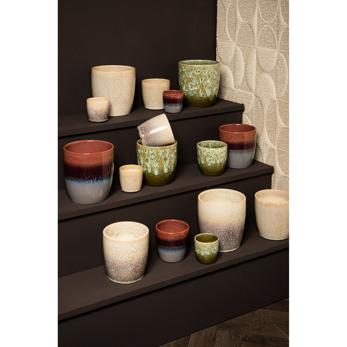 Topf – Glasur Finish, Keramik Material, Modernes Design, Braun, L - Braxton | PTMD