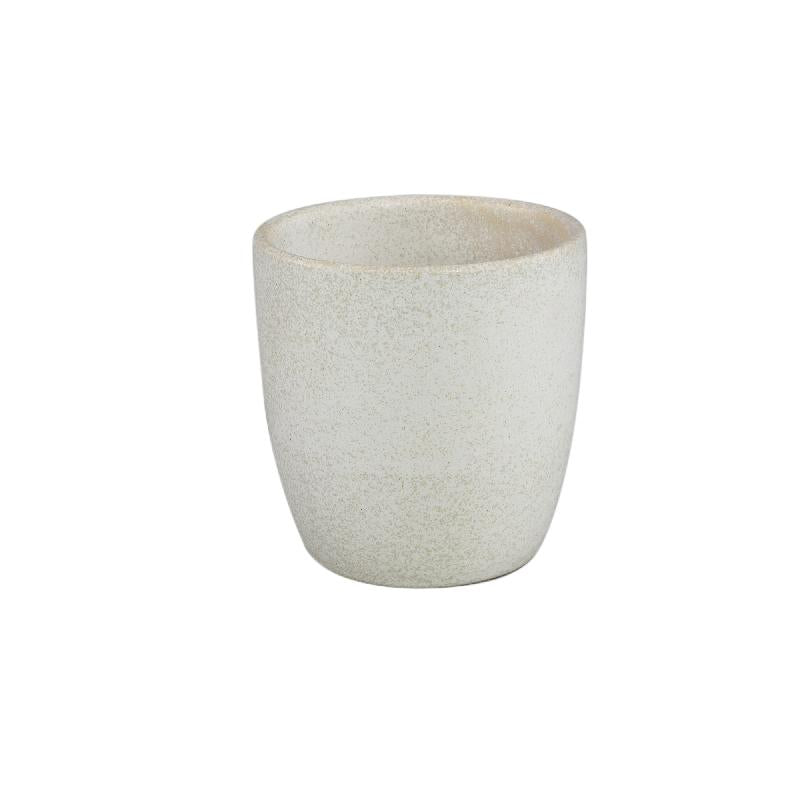Topf – Glasur Finish, Keramik Material, Modernes Design, Weiß, L - Braxton | PTMD