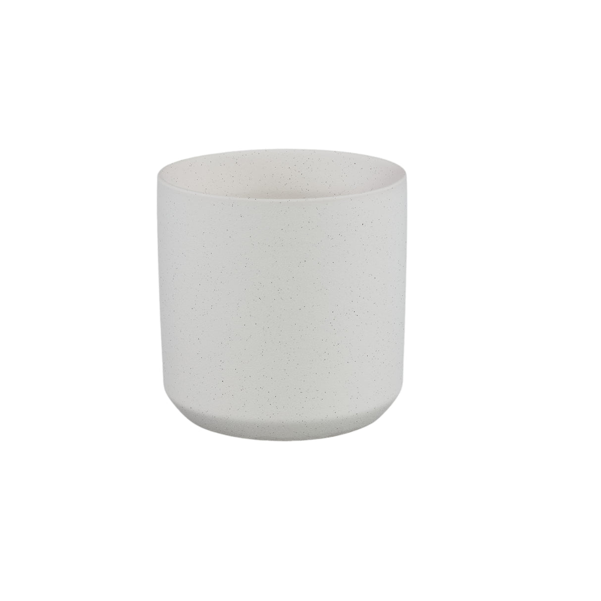 Blumentopf – Weiße Oberfläche, Runde Form, Keramik Material, L – Fatima | PTMD