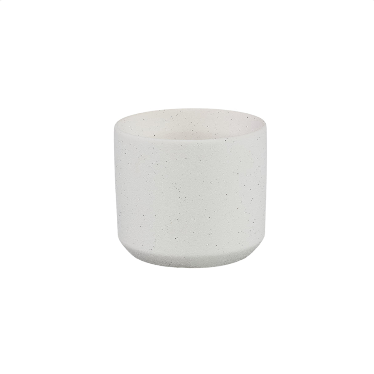 Blumentopf – Weiße Oberfläche, Runde Form, Keramik Material, XS – Fatima | PTMD