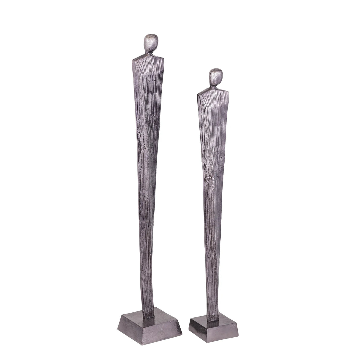 Statue - Aluminum, handcrafted, gunmetal look, male form, sculptural, S – Symon | PTMD