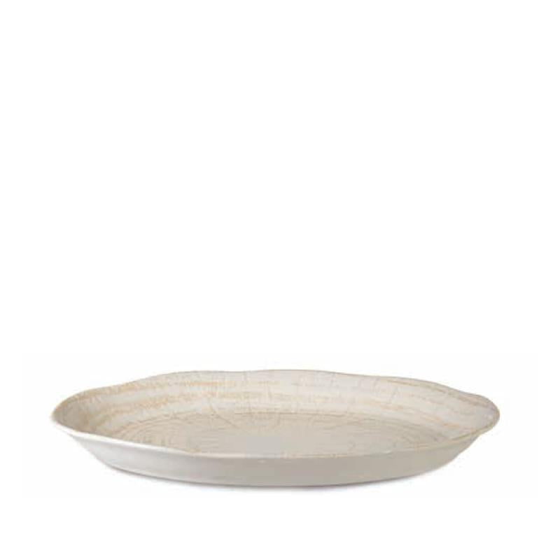 Fish Platter - Porcelain, oval, cream, smooth glaze, timeless, L – Kaylaa | PTMD