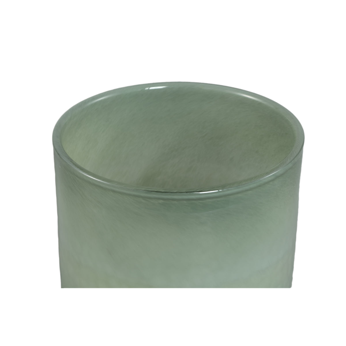 Vase – Mintgrünes Glas, Runde Form, Gerader Fuß, M – Hervy | PTMD