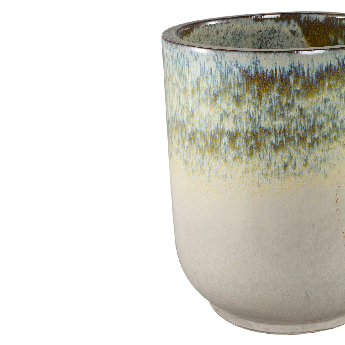 Pot - Ceramic Material, Round Shape, Cream Color - Rozay | PTMD