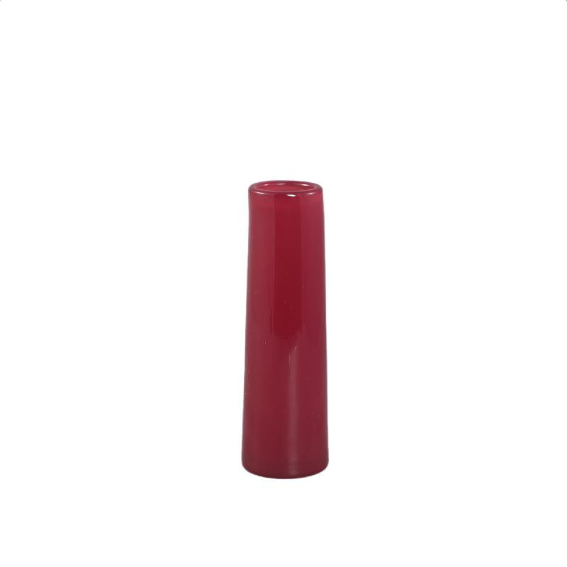 Vase – Runde Form, Glas Material, Dunkelrosa, S – Saelah | PTMD