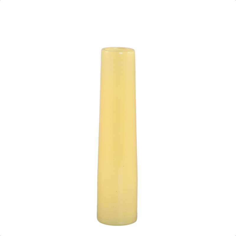Vase – Runde Form, Glas Material, Gelb, M – Saelah | PTMD