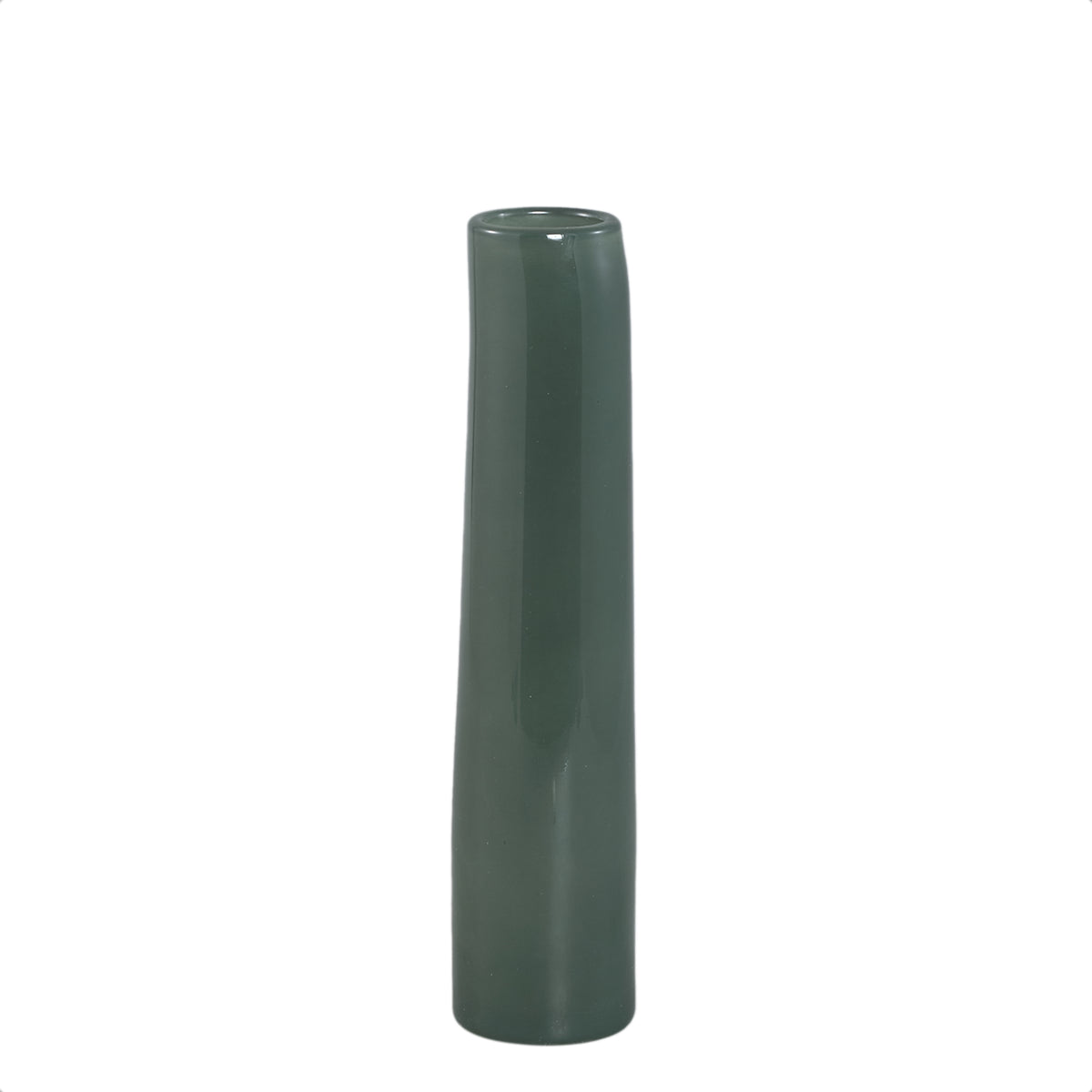 Vase – Petrol-colored Glass, Round Shape, Small, M – Saelah | PTMD