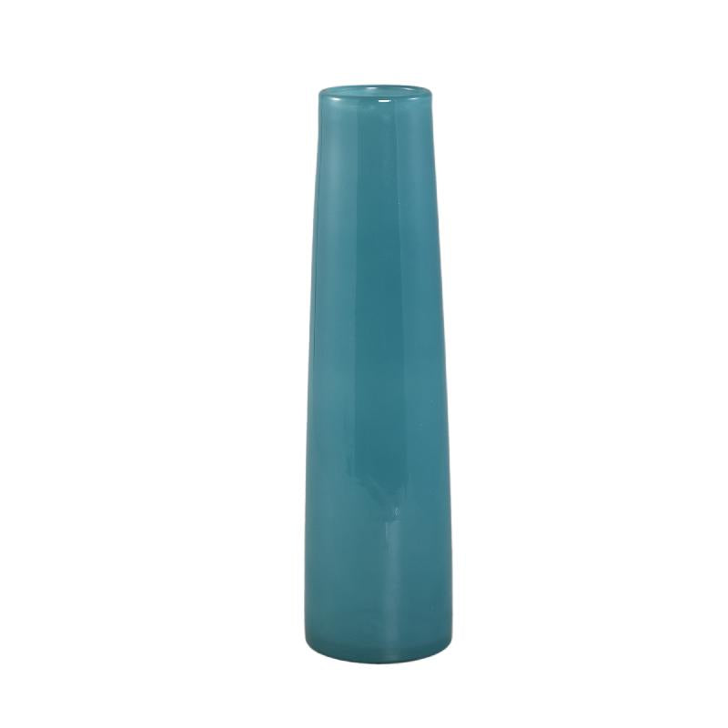 Vase – Blue-Green Glass, Round Shape, Small, L – Saelah | PTMD