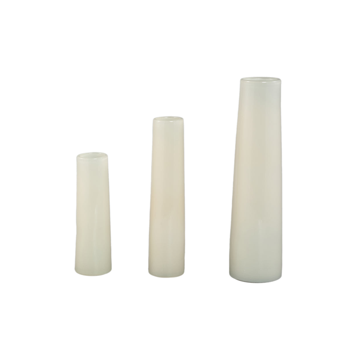 Vase – Cream-colored Glass, Round Shape, Small, M – Saelah | PTMD