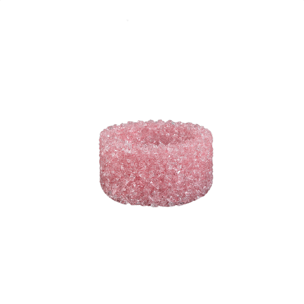 Teelichthalter – Glas Material, Hellrosa Ton, Kristall Design, S – Marsella | PTMD