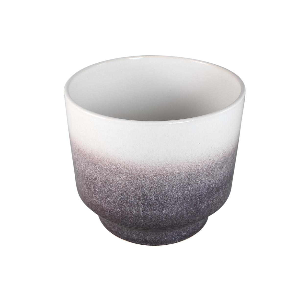 Pot – Light Brown Color, Ombre Finish, On Foot, Stoneware, XS – Kyer | PTMD
