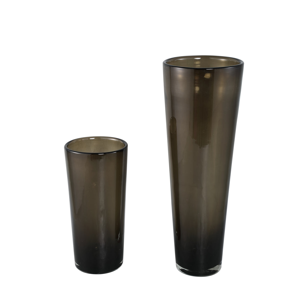 Vase – Struktur Design, Runde Form, Glas Material, Braun, L – Mehran | PTMD