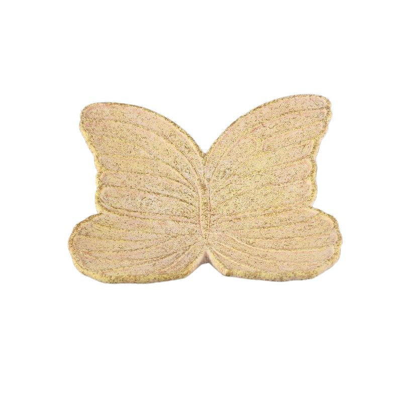 Plate - Cement, Butterfly Shape, Relief Design, Yellow – Alyzza | PTMD