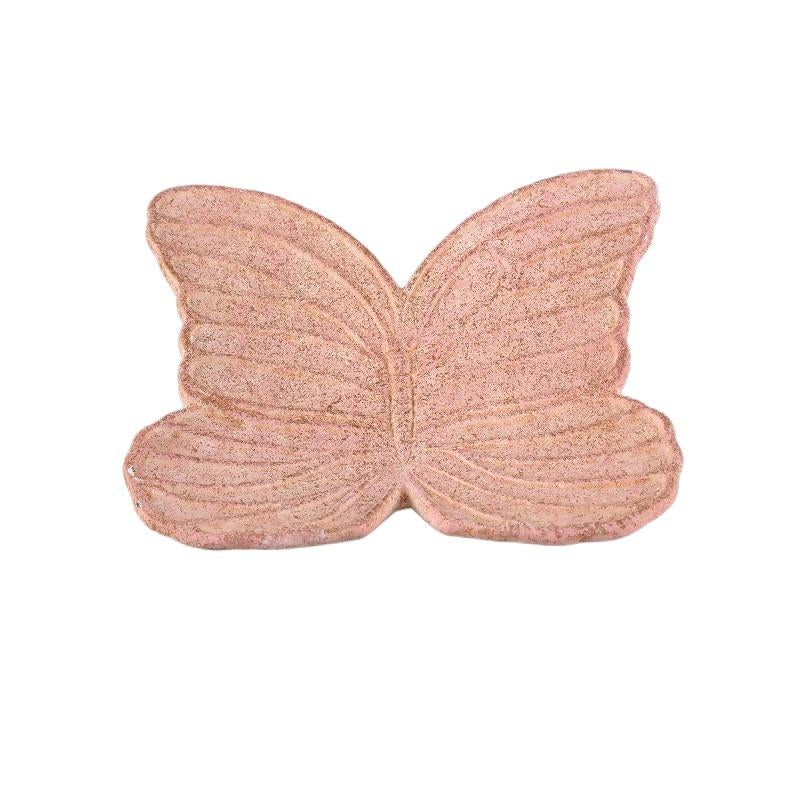 Teller - Zement, Schmetterlingsform, Relief-Design, Rosa – Alyzza | PTMD