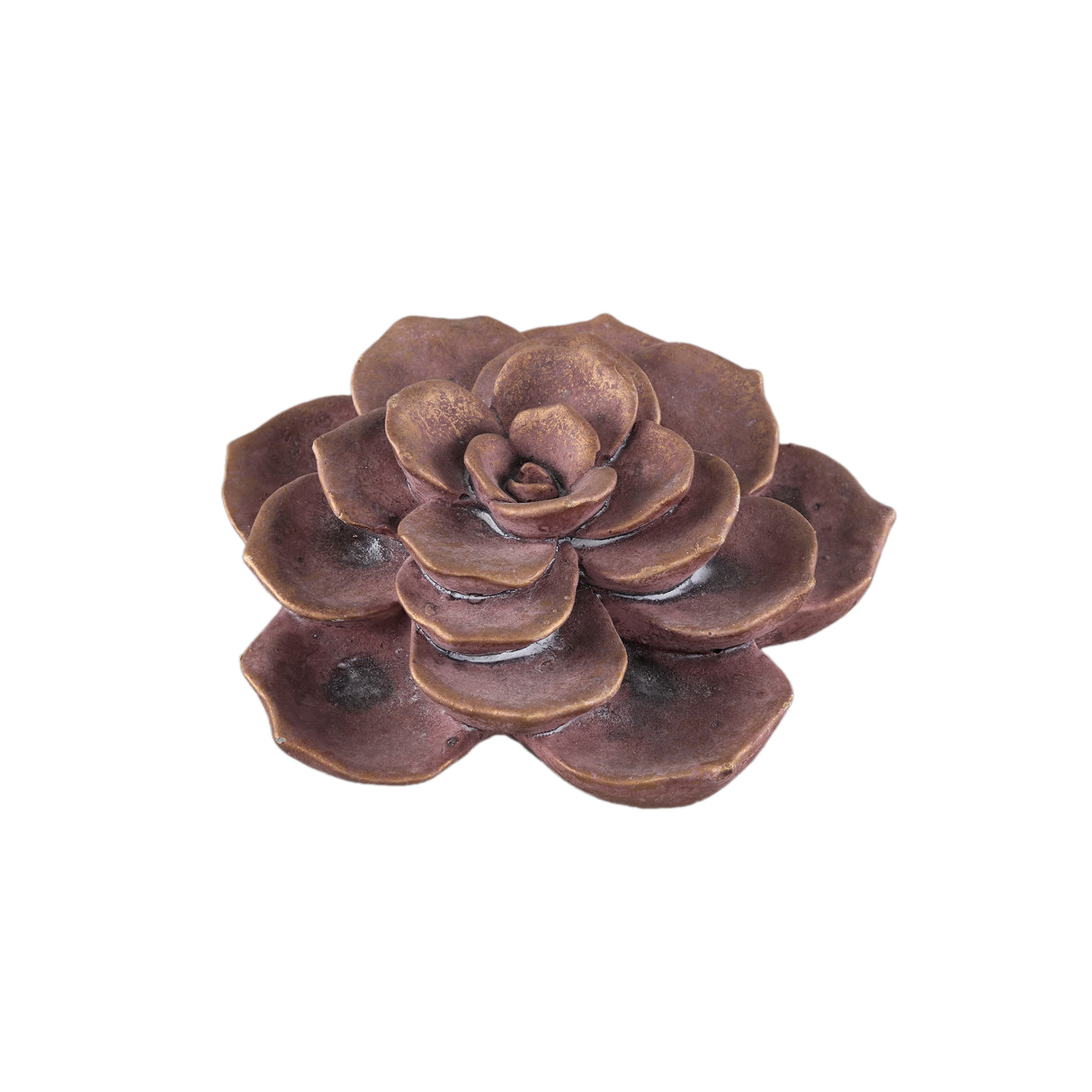 Ornament - Floral Relief Design, Cement, Pink Finish - Deverly | PTMD