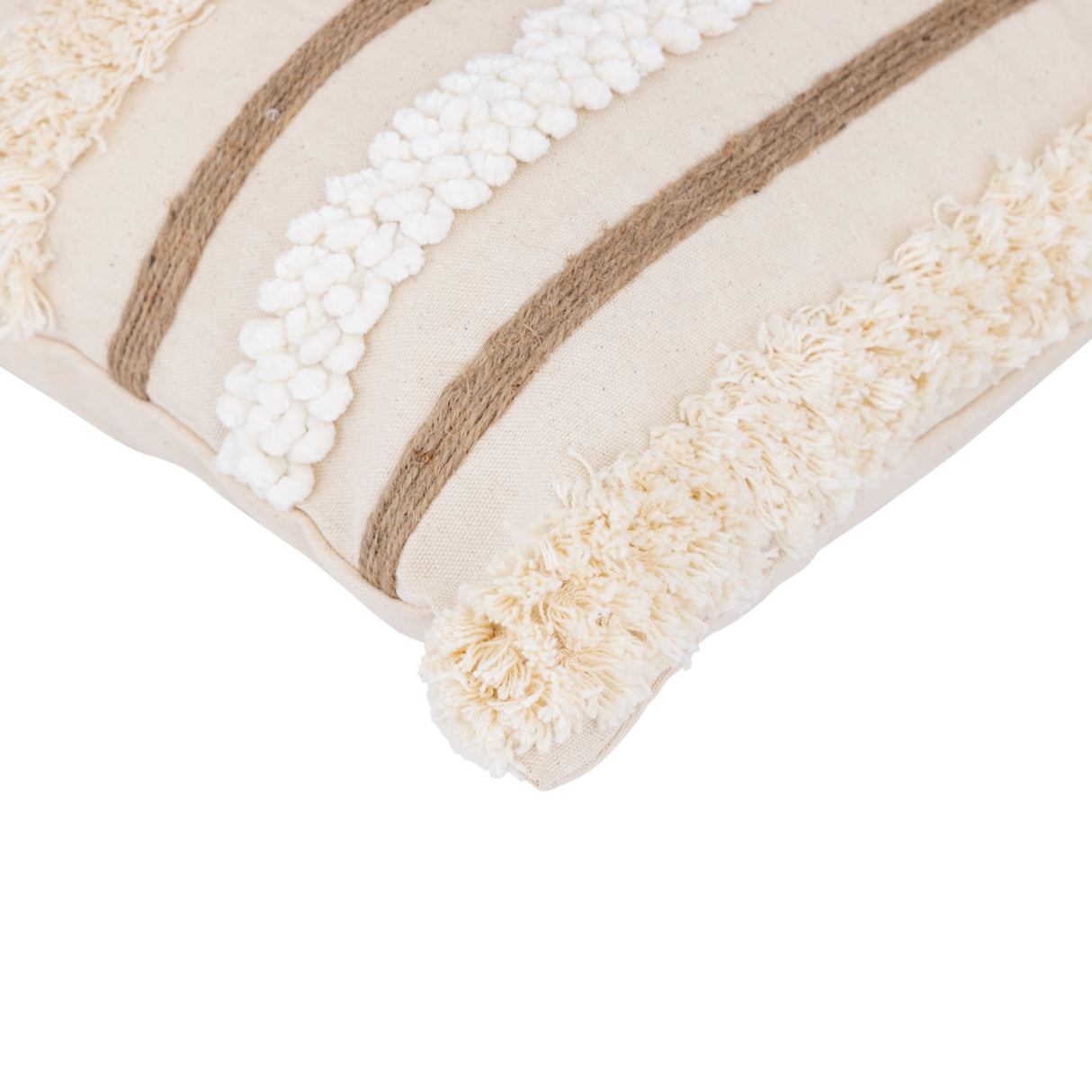 Kissen – Baumwollstoff Weich, Stickerei Detail, Quadratische Form, S – Rashel | PTMD