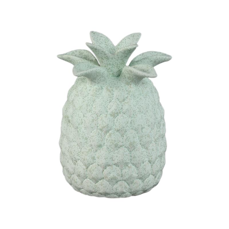 Vase – Turquoise, Pineapple Shape, Textured Surface, Ceramic, S – Ellodie | PTMD