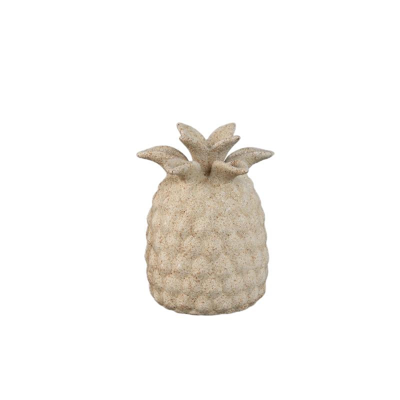 Vase – Cream, Pineapple Shape, Textured Surface, Ceramic, S – Ellodie | PTMD