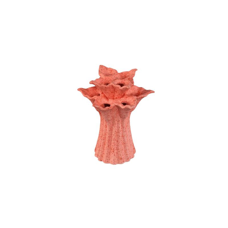 Vase – Pink Color, Flower Shape, Decorative Design, Ceramic, S – Ellodie | PTMD