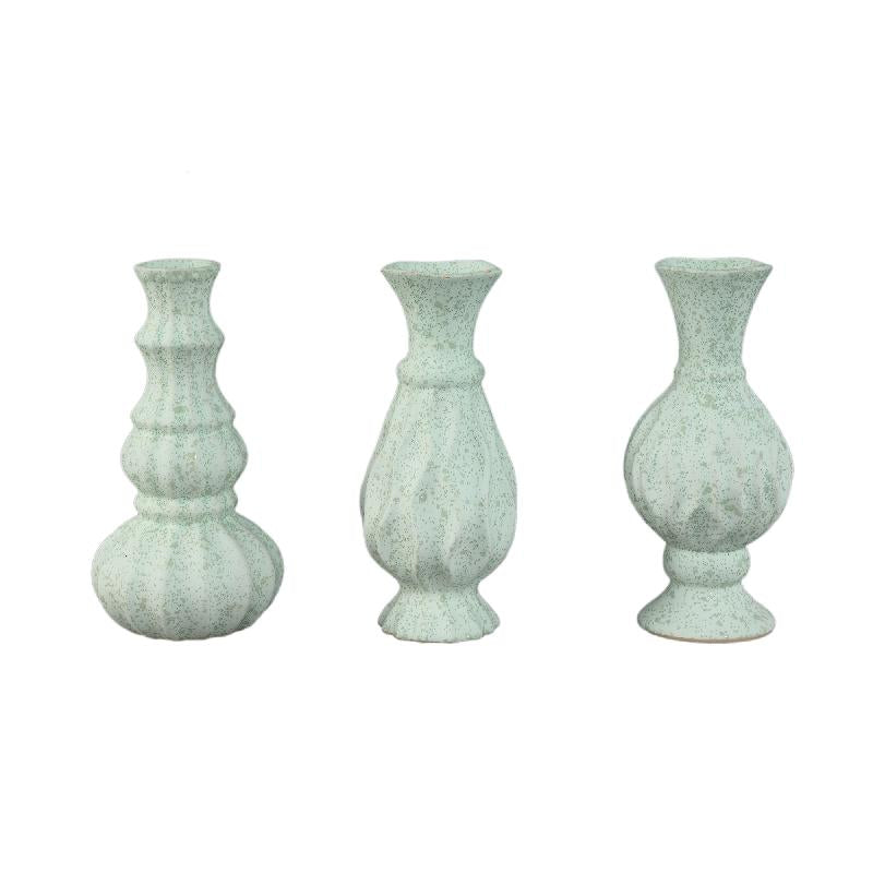 Vase – Bäuchige Form, Mintgrüne Farbe, Keramikmaterial – Nayda | PTMD