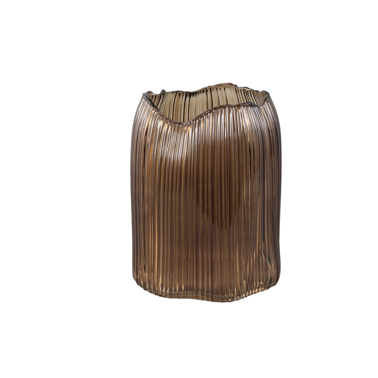 Windlicht – Glas Material, Grün Ton, Rillen Design – Dewin | PTMD