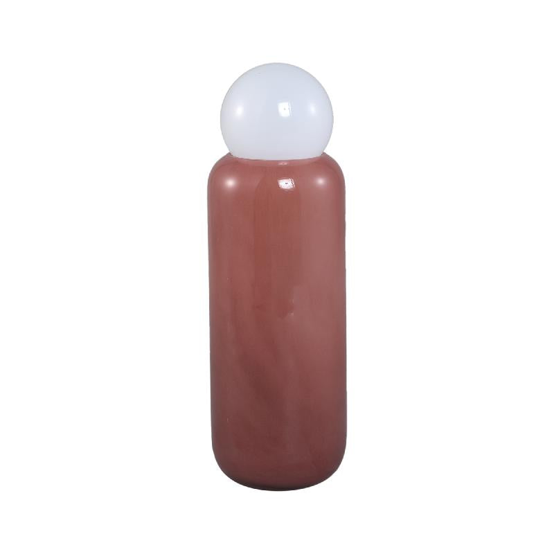LED-Leuchte – Glas Design, Aufladbare Funktion, Taupe Farbe, Hoch – Garine | PTMD