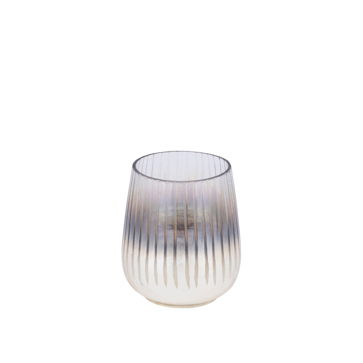 Hurricane Lamp – Round Glass Design, Etched Surface, Golden Color Scheme, S – Shelva | PTMD