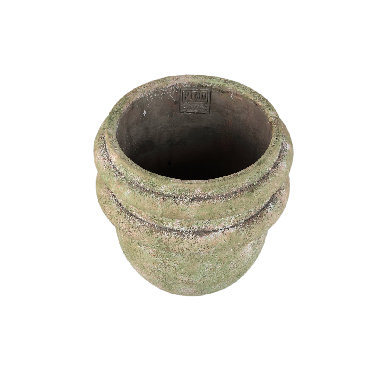 Flowerpot - Green Cement, Two Edges, Handmade Texture, XS – Almeda | PTMD