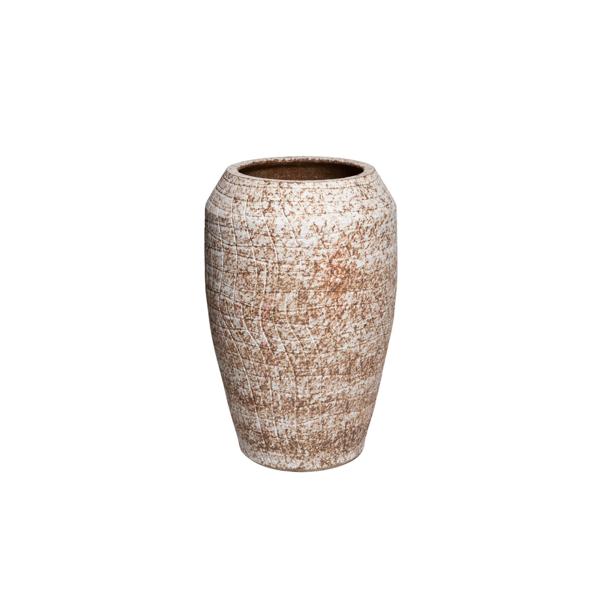Pot – Crystal Surface, Rough Design, Beige, S – Vikki | PTMD