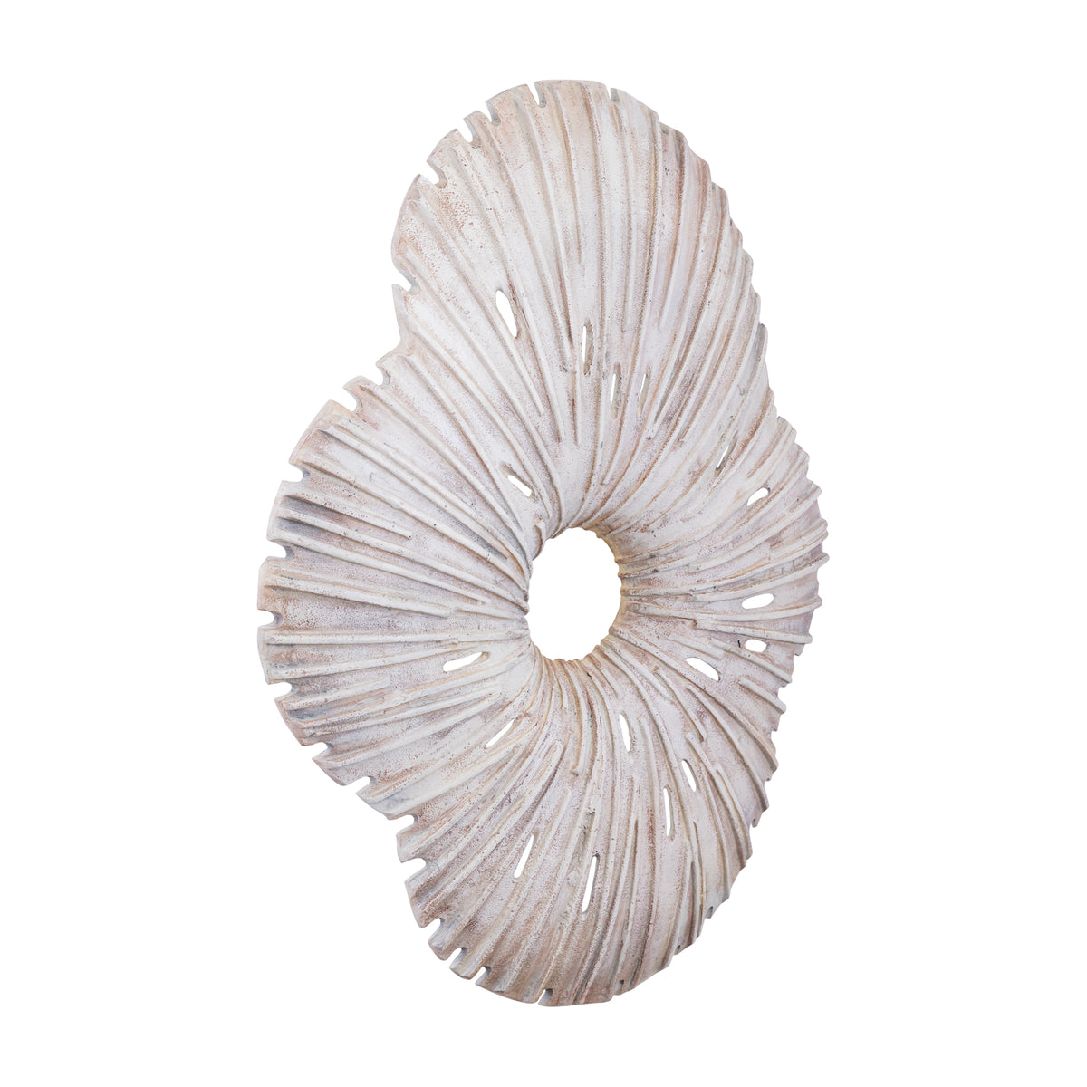Beige Cast Aluminum Wall Panel with Organic Design, Open Look, L – Vija | PTMD